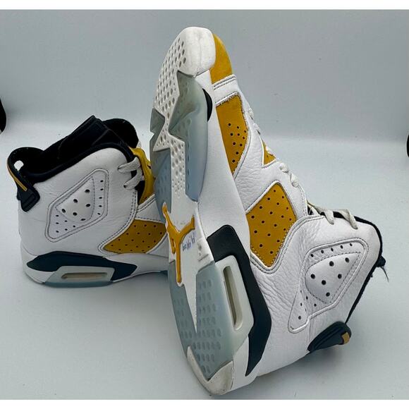 Air Jordan 6 Retro Yellow Ochre (GS) 6.5Y 384665-170 # 181 - Picture 5 of 8